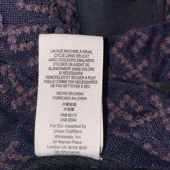 Free People Sheer Embroidered Mesh Tie Neck Top - Picture 6 of 7